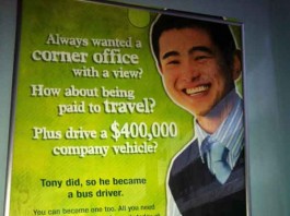 Creative Bus Captain Advertisement Talk Cock Sing Song