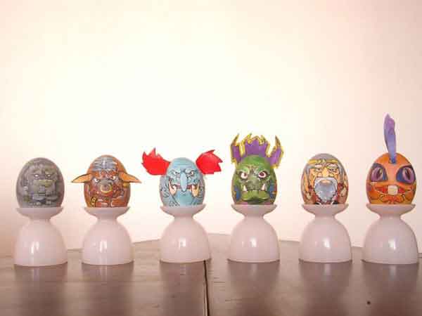 Creative Easter Eggs Designs Talk Cock Sing Song