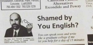 Failed Newspaper Advertisement Talk Cock Sing Song