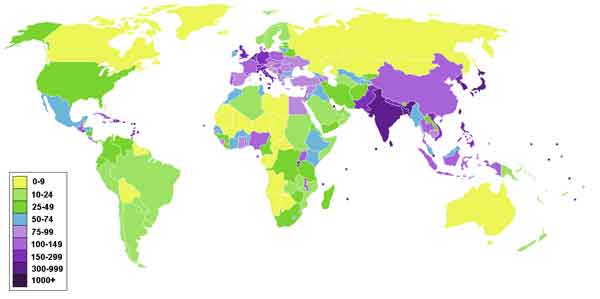 World Population Distribution Talk Cock Sing Song