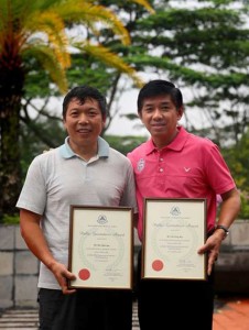 Singapore Heroes Received Awards from Singapore Civil Defence Force Talk Cock Sing Song