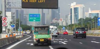 Traffic Conditions on MCE Improves Talk Cock Sing Song