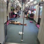Singapore Strips Naked Man on MRT Train Arrested Talk Cock Sing Song