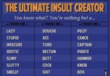 The Ultimate Insult Creator Talk Cock Sing Song