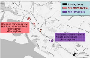 New ERP Gantries along AYE Talk Cock Sing Song