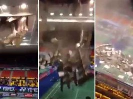 Ceiling Collapses During Badminton Competition in Vietnam Talk Cock Sing Song