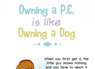 Owning a P.C. is like Owning a Dog Talk Cock Sing Song