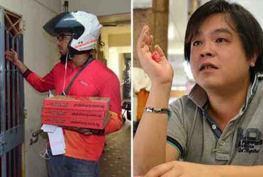 Jover Chew Pizza and McDonald Epic Prank Talk Cock Sing Song