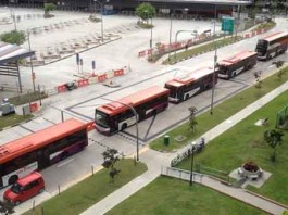 Heavily Jam at New Bedok Bus Interchange Talk Cock Sing Song