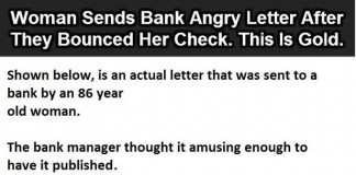 Woman Sends Bank Angry Letter After They Bounced Her Check Talk Cock Sing Song