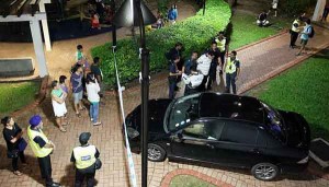 Auxiliary Police Officer Stops Vehicle from Driving into Playground Talk Cock Sing Song