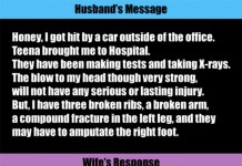 Husband Got Into a Car Accident and this is What Happen Talk Cock Sing Song