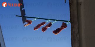 Family in Yishun Removes Meat Hung at Laundry Rack after Visit from Town Council Talk Cock Sing Song