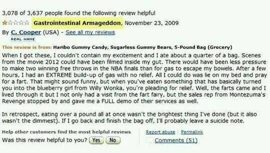 Funny Amazon Haribo Gummy Bear Reviews Talk Cock Sing Song