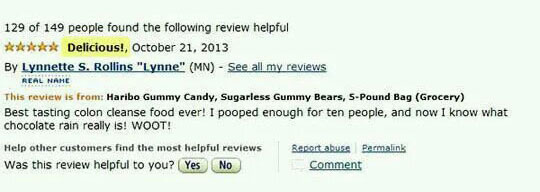 Funny Amazon Haribo Gummy Bear Reviews Talk Cock Sing Song