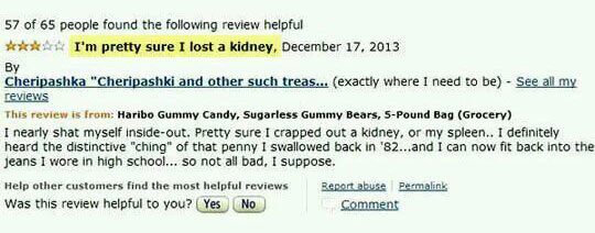 Funny Amazon Haribo Gummy Bear Reviews Talk Cock Sing Song