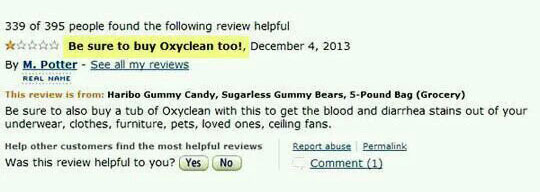 Funny Amazon Haribo Gummy Bear Reviews Talk Cock Sing Song