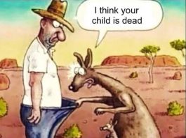 Kangaroo is Sad to See the Child Dead Talk Cock Sing Song