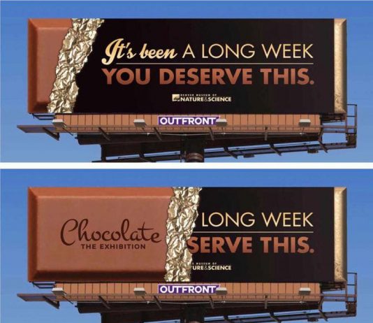 Denver Museum of Nature & Science Chocolate Exhibition Billboard Ads Talk Cock Sing Song