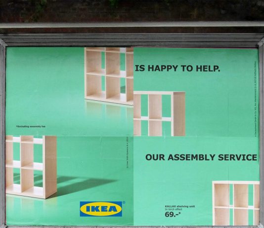 IKEA Assembly Service Billboard Ad Talk Cock Sing Song