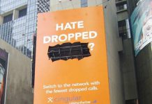 Mobile Network Company Cingular Creative Dropped Call Ad