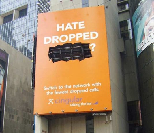 Mobile Network Company Cingular Creative Dropped Call Ad