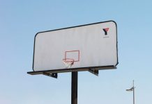 YMCA Basketball Hoop Billboard Ad Talk Cock Sing Song