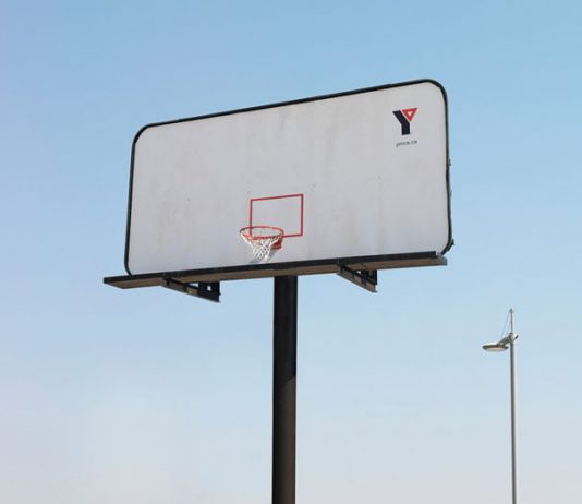 YMCA Basketball Hoop Billboard Ad Talk Cock Sing Song