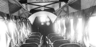 1930's Interior of an Airplane Talk Cock Sing Song