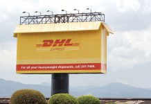DHL Express Box Billboard Ad Talk Cock Sing Song