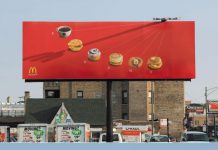 McDonald’s Sundial Clock Creative Billboard Ad Talk Cock Sing Song