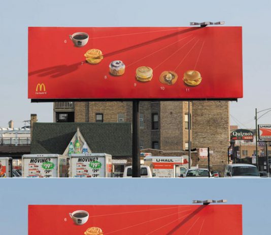 McDonald’s Sundial Clock Creative Billboard Ad McDonald’s Sundial Clock Creative Billboard Ad Talk Cock Sing Song
