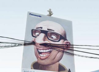 Panasonic Nose Hair Trimmer Creative Billboard Ad Talk Cock Sing Song